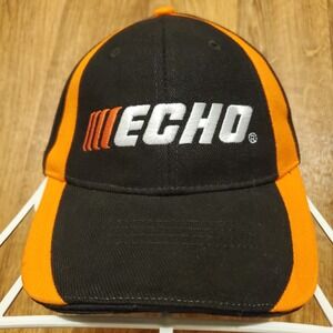 Echo Hat‎ Cap Adult Strapback Black Orange Chainsaw Logo Power Equipment New